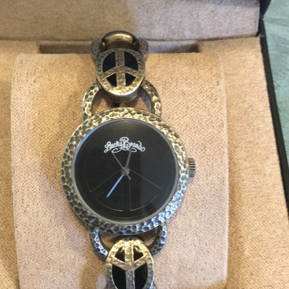 Lucky Brand Peace/Love Watch NEW UniSex adjustable a Beautiful & hip Timepiece. - Picture 3 of 8